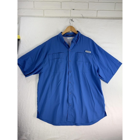 Columbia Other - Columbia PFG Tamiami Shirt Mens XL Blue Omni-Shade‎ Fishing Outdoor Performance